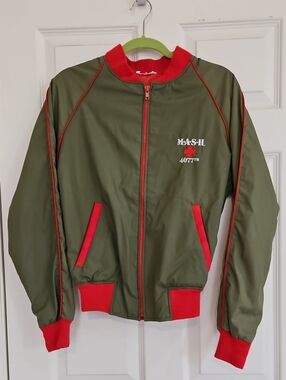 M*A*S*H Olive & Red Bomber Jacket